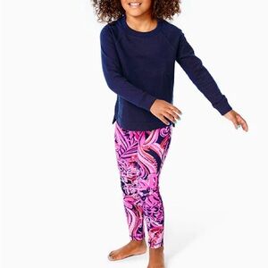 Lilly Pulitzer Girls Luxletic Mini Weekender Legging size XS (2-3)